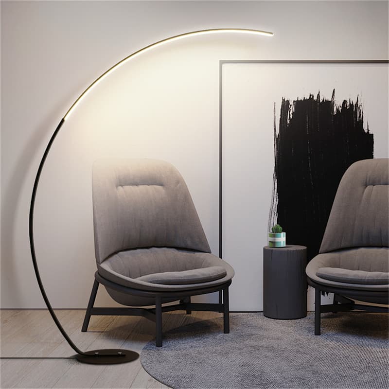 62.99 Inches Metal Arched Floor Lamp