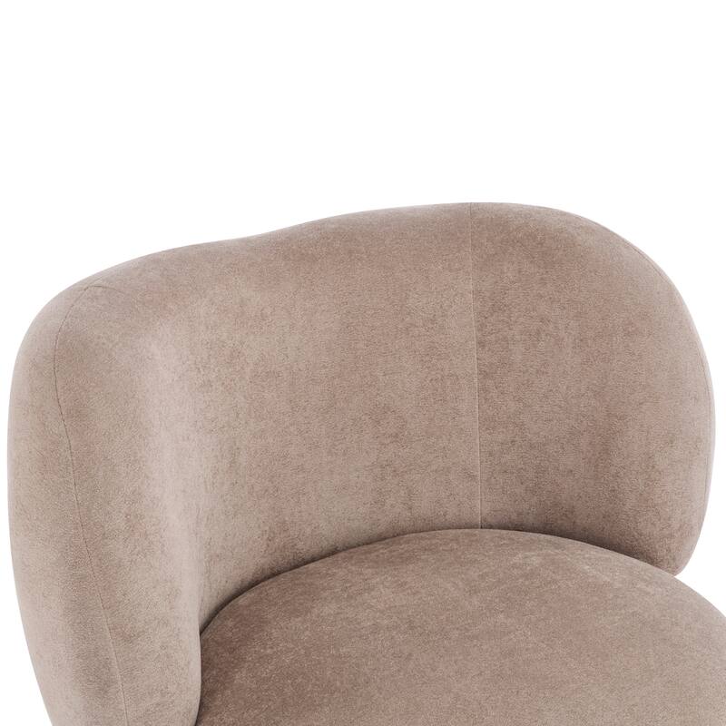 Roomfitters Modern Wingback Armchair with Curved Backrest, Upholstered Accent Seating for Living Room Comfort