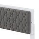 preview thumbnail 7 of 14, Queen Platform Bed with Velvet Headboard, LED, and 800 lb Capacity