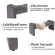preview thumbnail 28 of 60, Boucle Bedroom Bench with Channel Tufted Modern Entryway Bench Window Bench End of Bed Bench