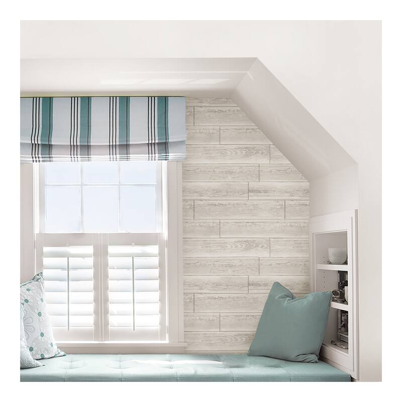 NuWallpaper Serene Cream Peel & Stick Wallpaper - 216in x 20.5in x 0.025in