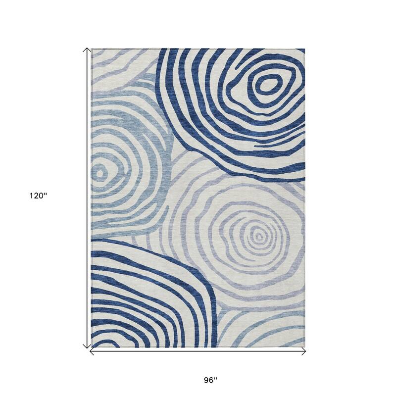 HomeRoots Abstract Transitional Rectangle Outdoor Rug