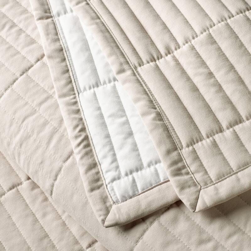 Jennifer Adams Codora 3pc. Wrinkle-Resistant Reversible Coverlet Set