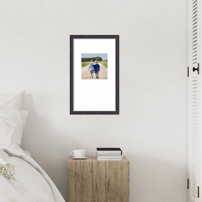 Dark Bronze Scoop Framed Picture Frame, Photo Frame