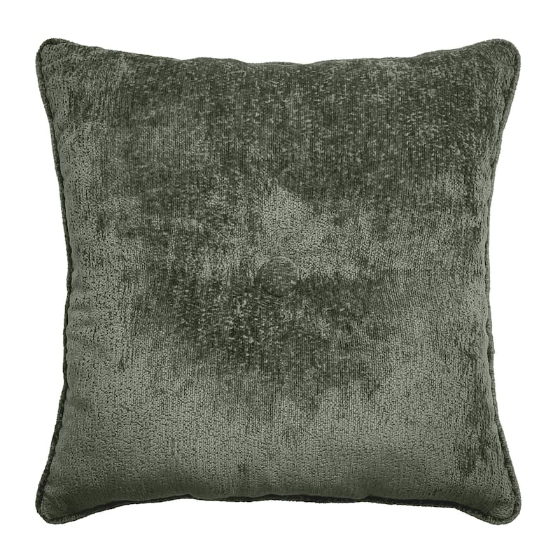Edie At Home Delmonico Chenille Decorative Pillow 20x20 - Green
