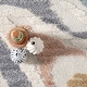 preview thumbnail 10 of 18, Nuloom Abstract Striped Kids Tassel Area Rug