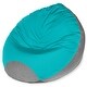 preview thumbnail 1 of 9, Jaxx Poppy Large Outdoor Bean Bag Lounge, Two-Tone Design Light Blue