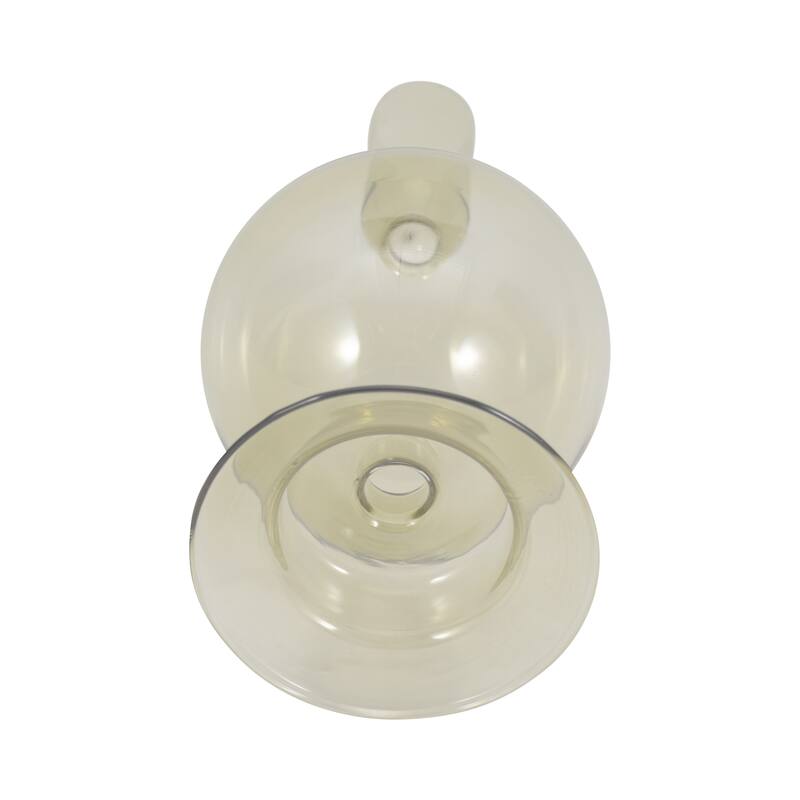 Sagebrook Home Glass Elegance - Illuminate Your Space with Unique Candle Holders - 4" x 4" x 7"