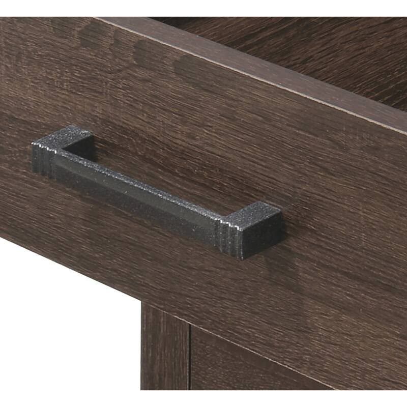 Wenge Nightstand 23x22x18 Contemporary Bedside Table with Rich Finish, Sleek Design and Compact Storage for Bedroom Use