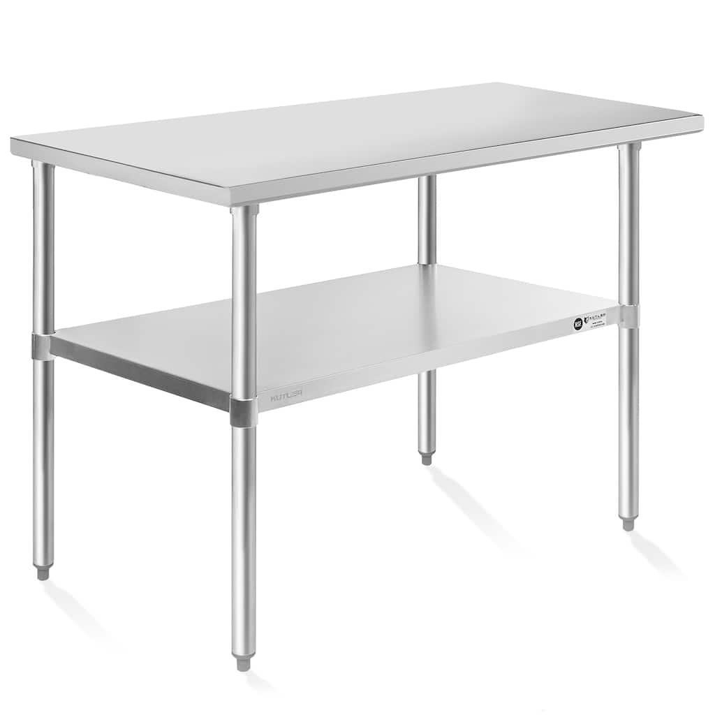 24 x 48 NSF Commercial Stainless Steel Table for Kitchen Prep and Work - 24" x 48"