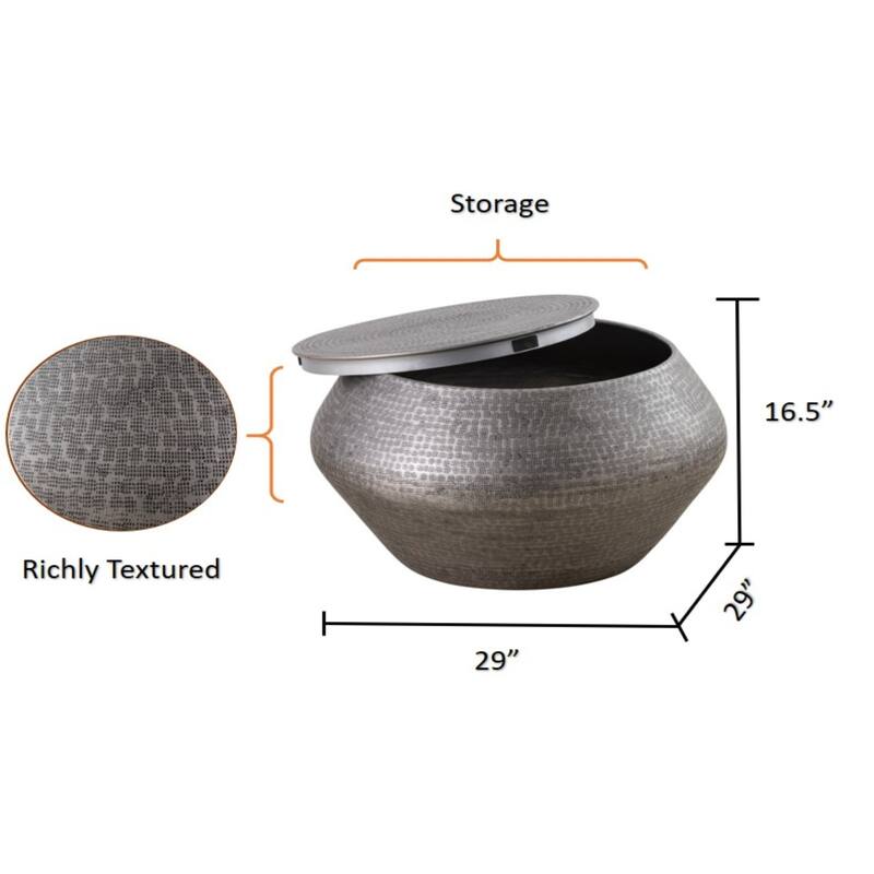 Albany Living T5203 Drum Coffee Table With Storage
