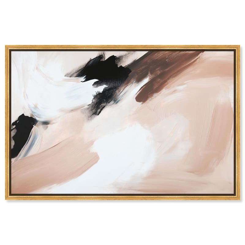 Swirls of Cream II Canvas by Art Remedy - Gold - 30" x 20"