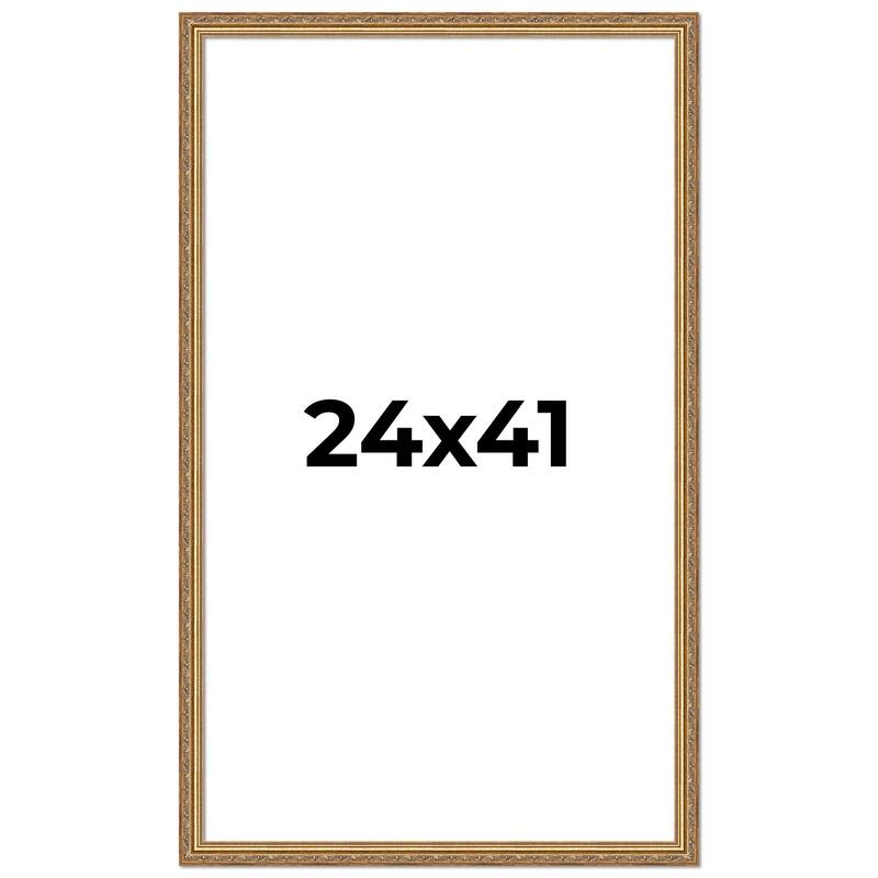 24x41 Frame Red Solid Wood Picture Frame Width 1.75 Inches | Interior Frame Depth 1 13/16 Inches