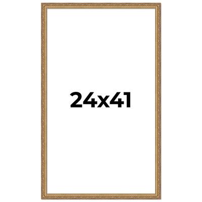 24x41 Frame Red Solid Wood Picture Frame Width 1.75 Inches | Interior Frame Depth 1 13/16 Inches