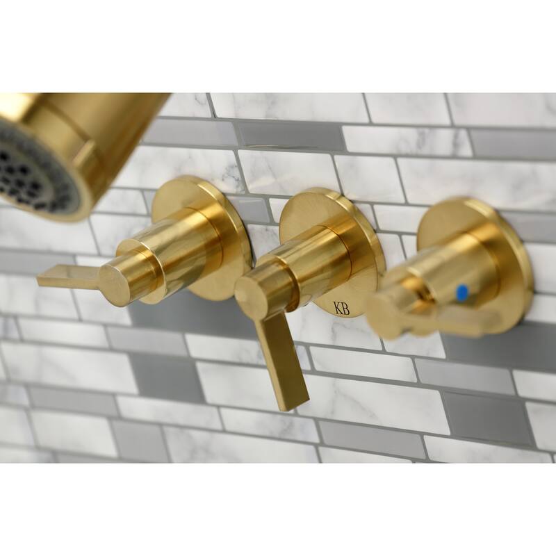 NuvoFusion Three-Handle Tub and Shower Faucet