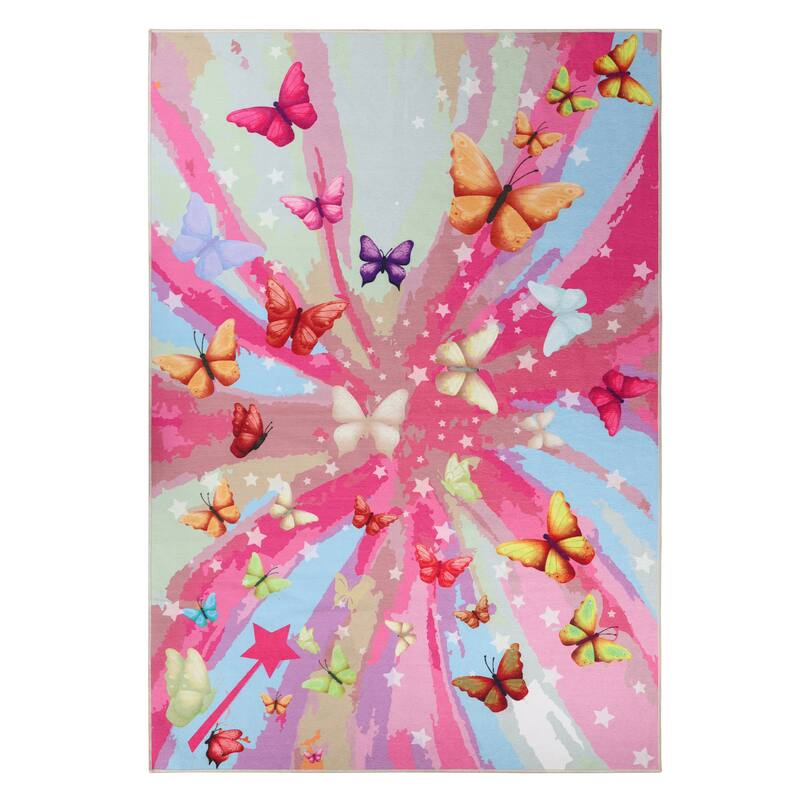 Superior Butterfly Kids Indoor Area Rug