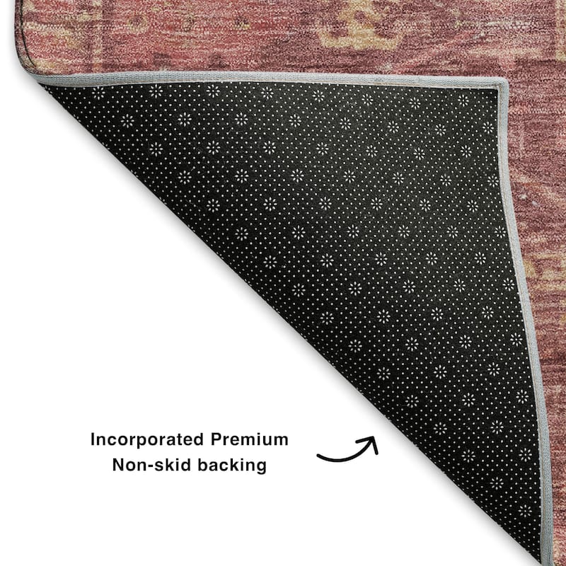 Premium Washable Super Soft Traditional Global Mayfield Rug
