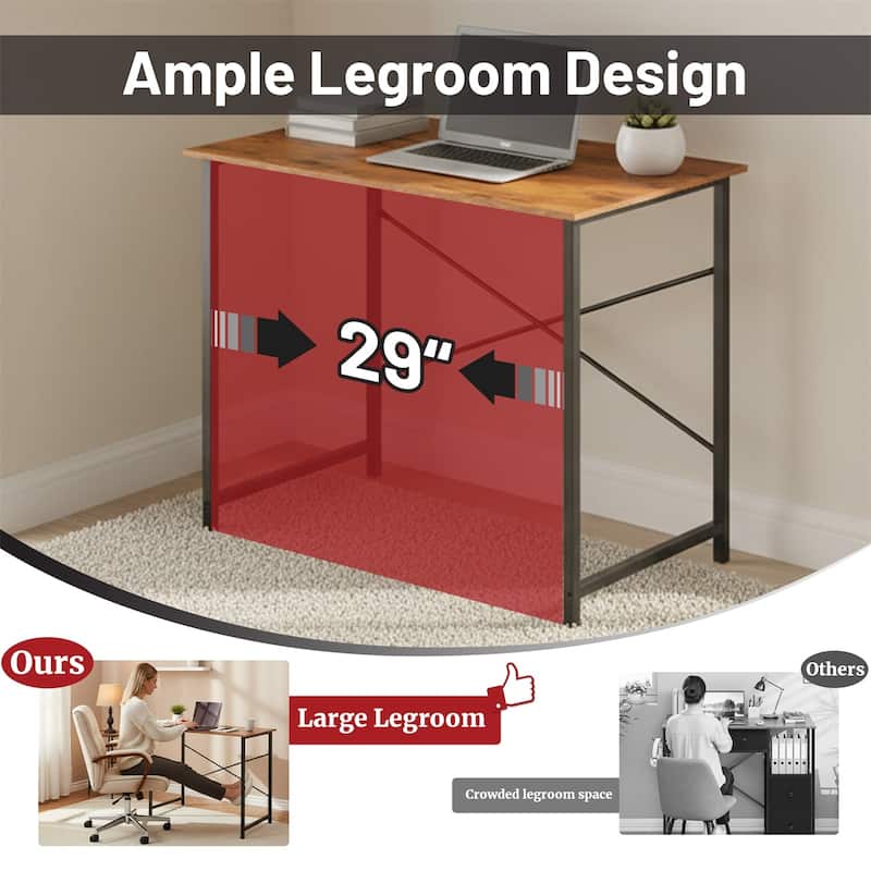 Computer Office Desk 31 Inch Kids Student Study Writing Work, Modern Simple Home Bedroom PC Table