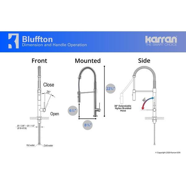 Karran All In One Apron Front Farmhouse Quartz 34 In Single Bowl Kitchen Sink In White With Faucet Kkf220 In Stainless Steel Overstock 33483006