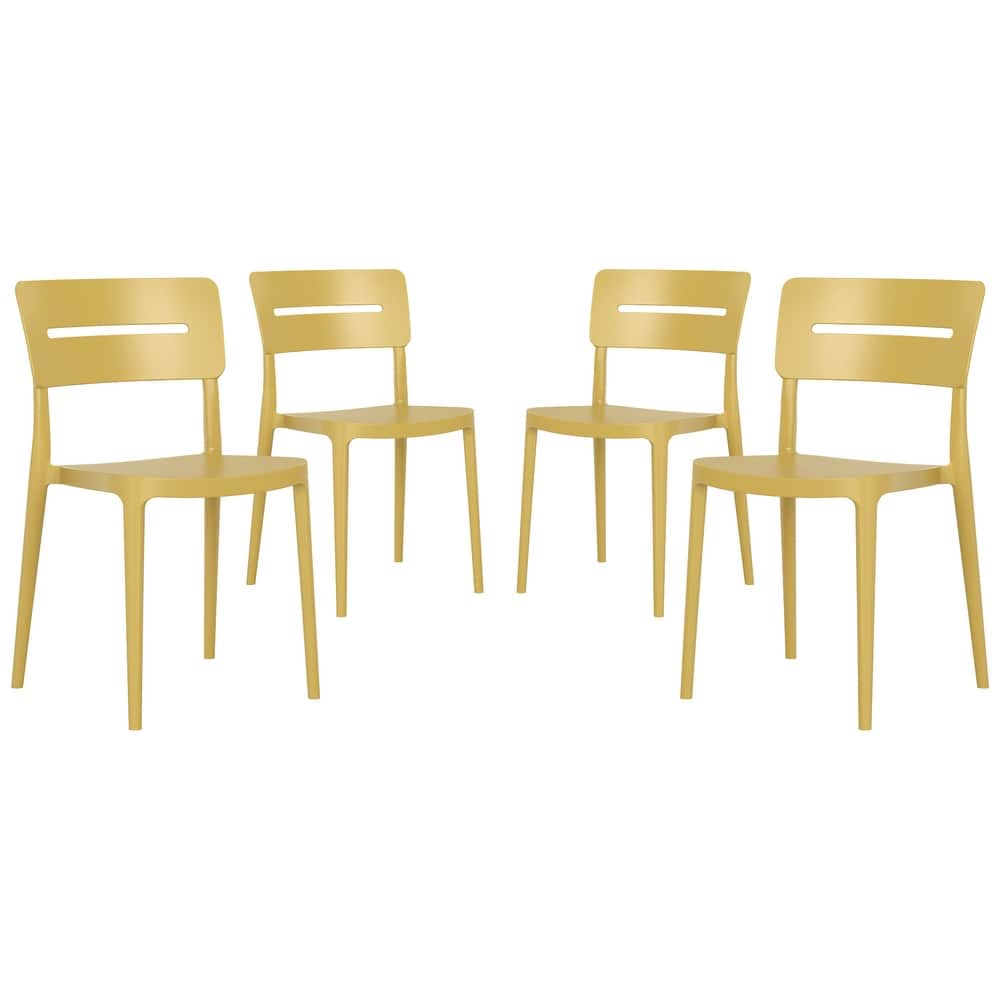 Frond and Form Outdoor Stacking Dining Side Chair (Set of 4)