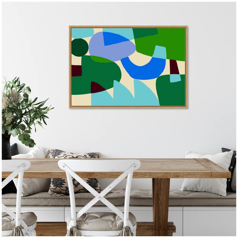 Kate and Laurel Composition II by Teresa Rego Framed Canvas Wall Art Print