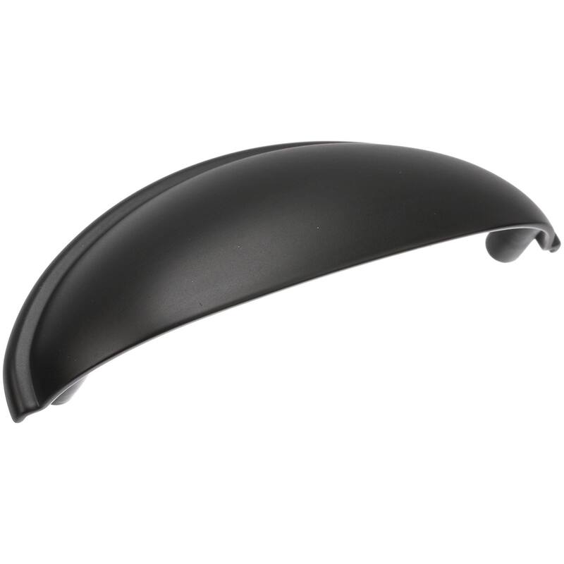 Amerock BP22094 Ravino 3" Center to Center Cup Cabinet Pull - Matte Black