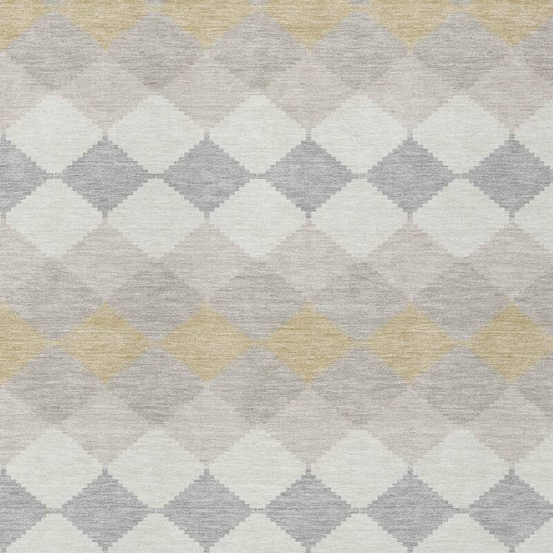 HomeRoots Geometric Transitional Rectangle Outdoor Rug