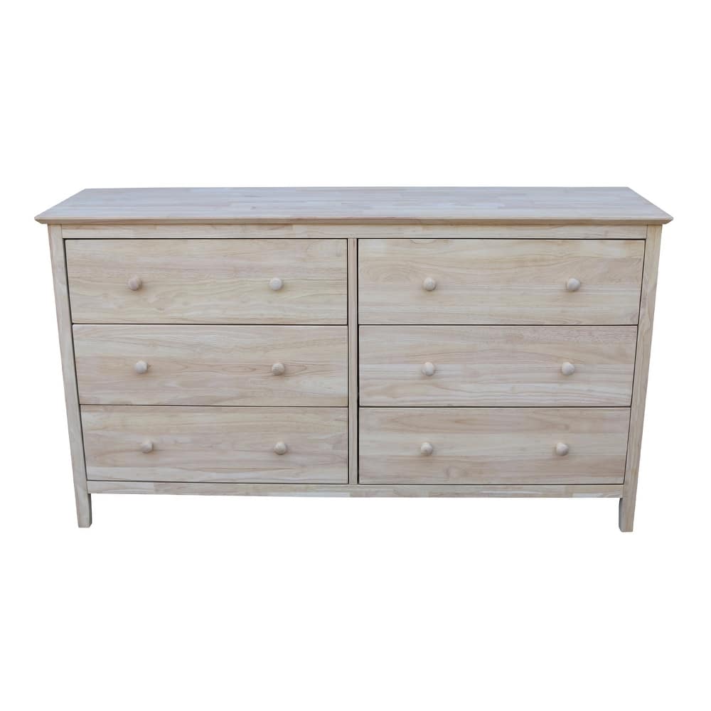 International Concepts Solid Wood Bedroom Dresser