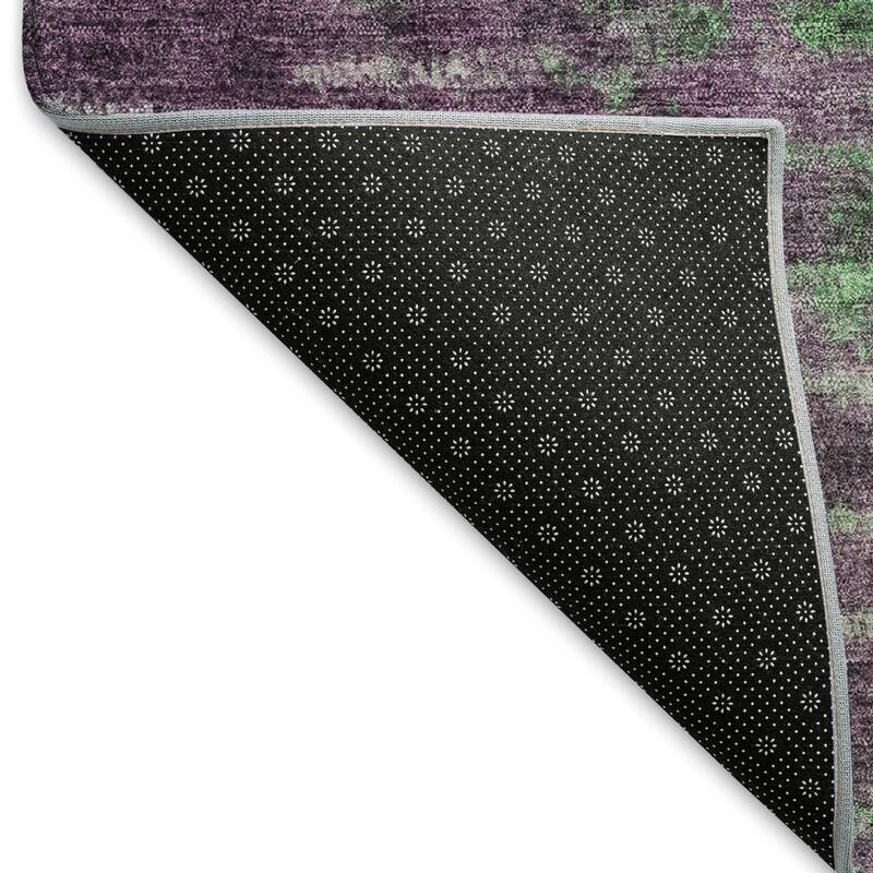 Machine Washable Indoor/ Outdoor Contemporary Ombre Chantille Rug