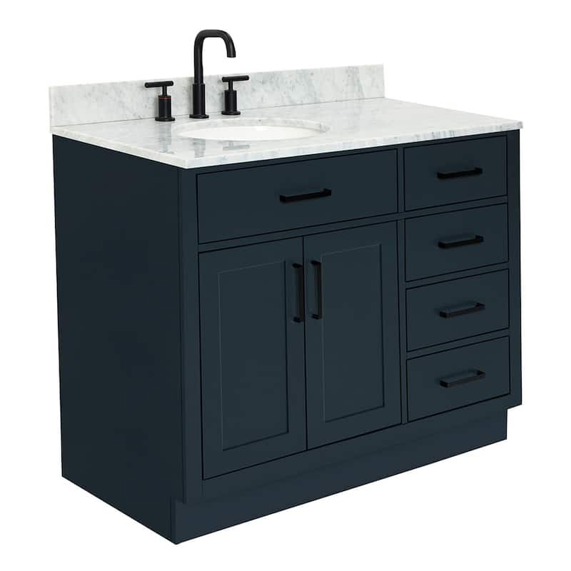 Ariel T043SLCW2OVO Hepburn 43" Free Standing Single Basin Vanity Set