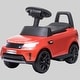 preview thumbnail 2 of 1, 6V Land Rover Kids Electric Push Car, 2-in-1 Ride-on with Music, Headlights, and Horn, for Toddlers 18-60 Months Red