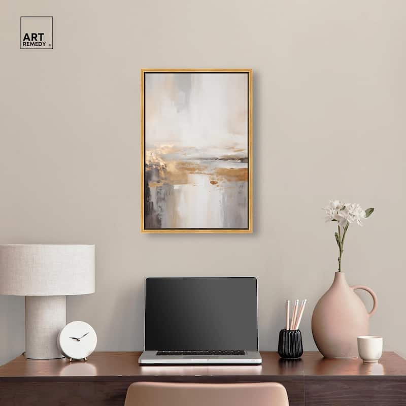 Gold Dust I Canvas by Art Remedy