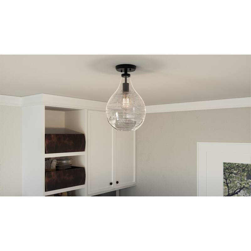 Bellevue Trinity 9" Wide Semi-Flush Ceiling Fixture