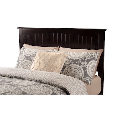 Coastal Beadboard Wood Headboard with Tongue and Groove Panels and USB Charger for a Cottage-Inspired Bedroom