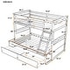 preview thumbnail 3 of 10, Twin Over Full Bunk Bed House Bed Kids Bed