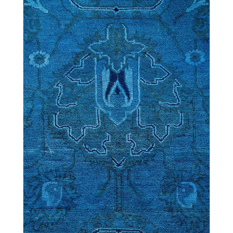 Vibrance, One-of-a-Kind Hand-Knotted Area Rug - Gray, 9' 0" x 11' 8" - 9' 0" x 11' 8"