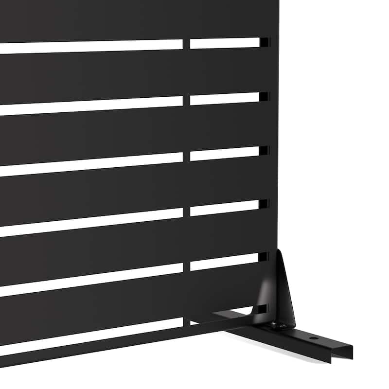 Outdoor Privacy Screen Metal Privacy Screen Panel Free Standing - 72*47