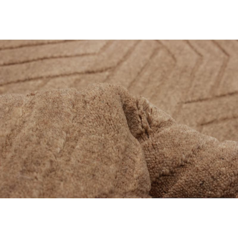 Kashkuli Gabbeh Tan Rug 5'3" x 7'3" - 5'3 x 7'3