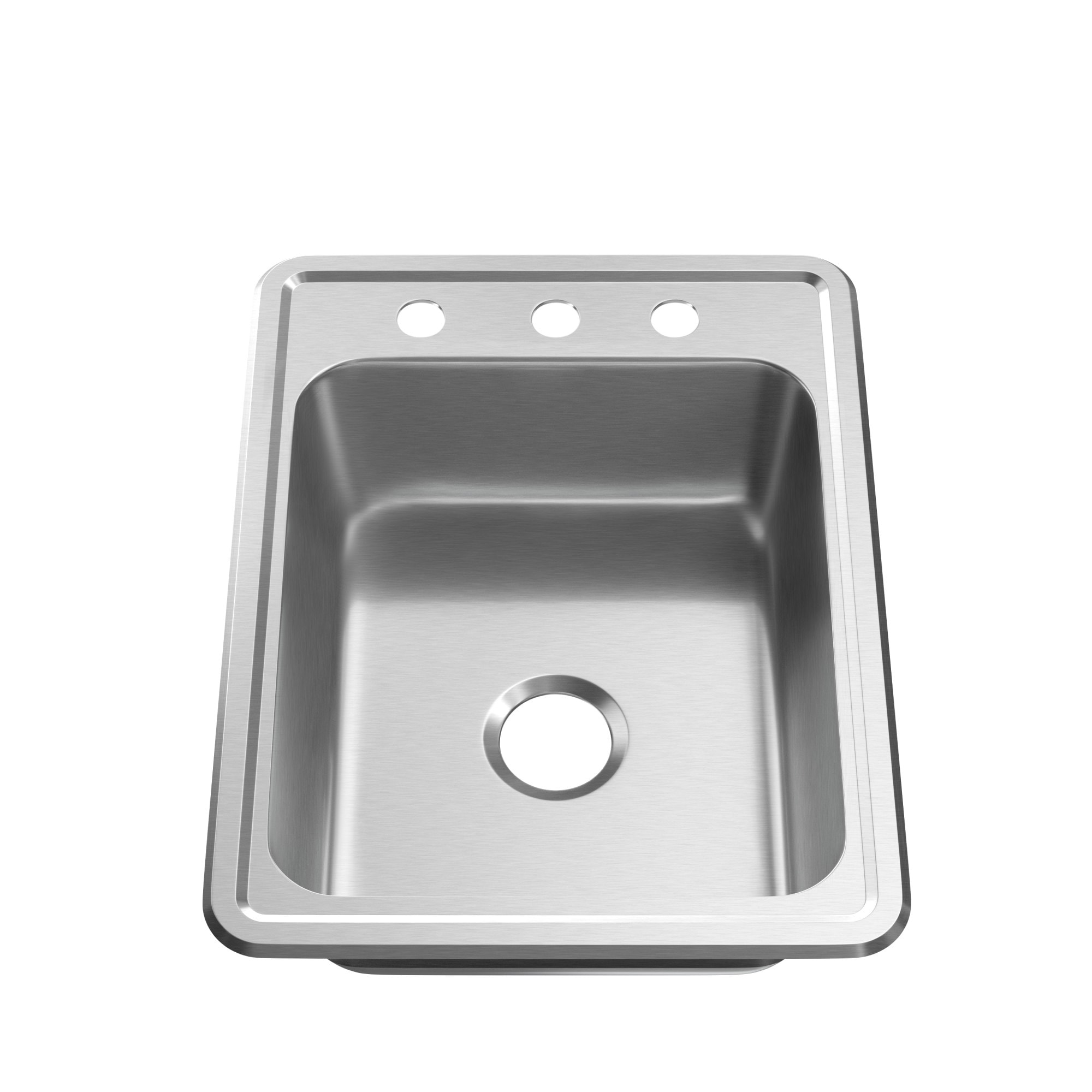 PROFLO Bealeton 17" Drop In Single Basin Stainless Steel Kitchen Sink