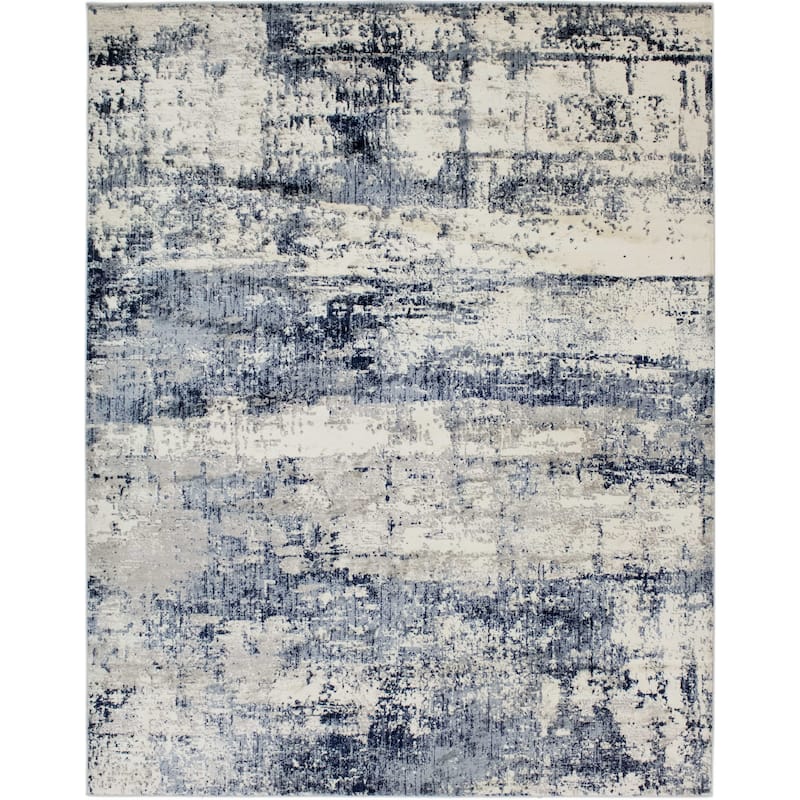 Noori Rug Lagoon Don Abstract Rug - 4'0" x 6'0" - Beige/Navy