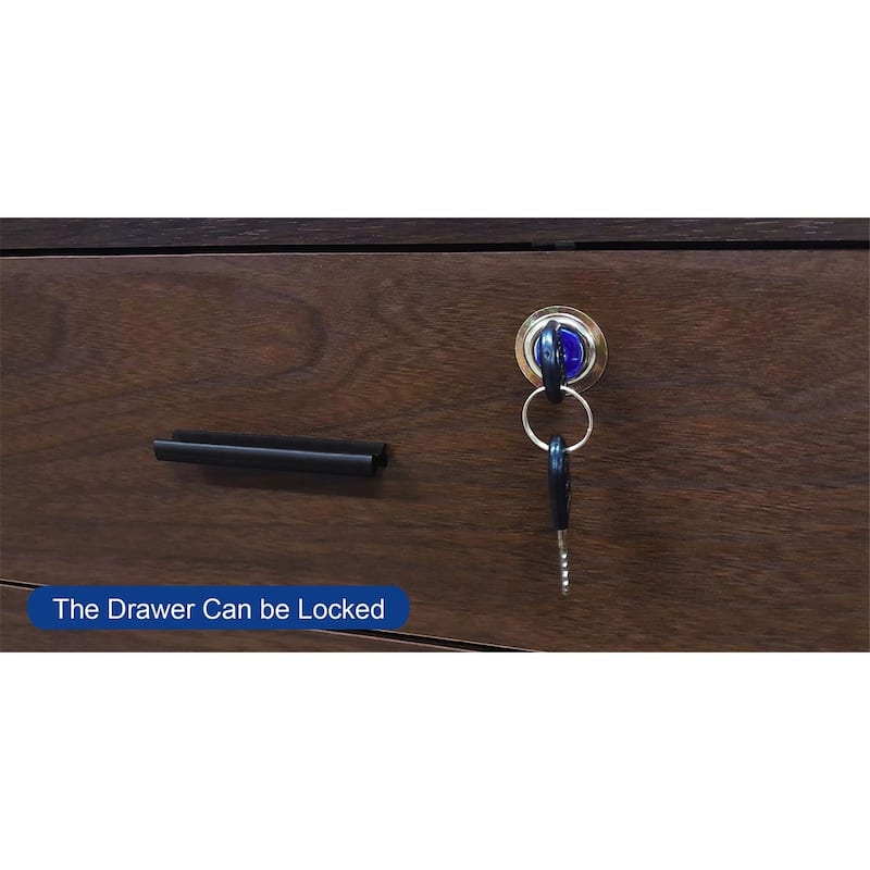 3-Drawer Wood 39.37 in. W Lateral File Cabinet