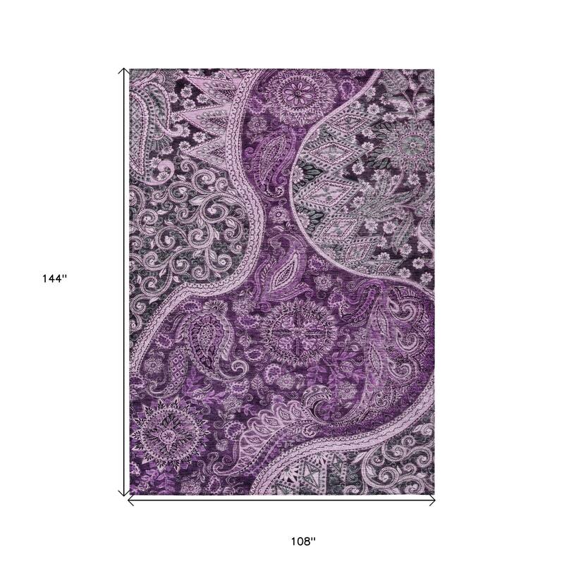 HomeRoots Floral Medallion Transitional Rectangle Outdoor Rug