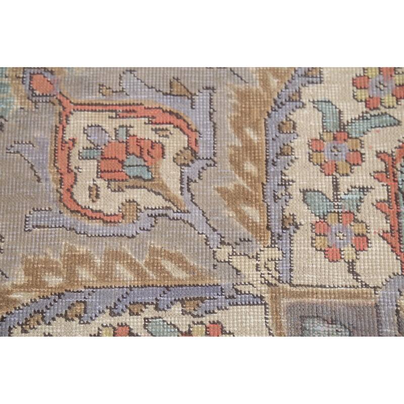 Tabriz Persian Vintage Area Rug Handmade Traditional Wool Carpet - 9'3"x 12'5"