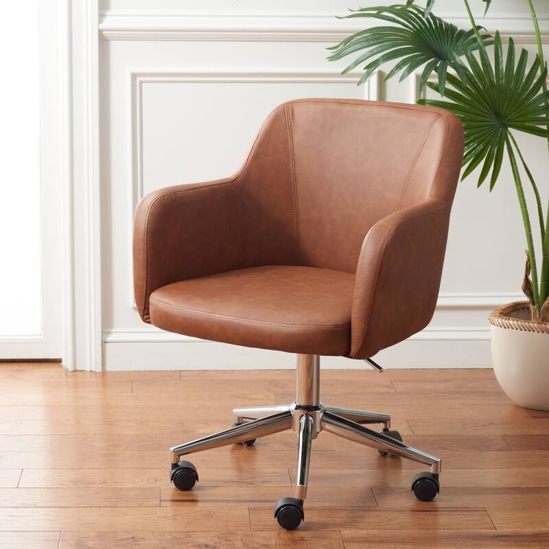 SAFAVIEH Filareta Swivel Office Chair - 24Wx23Dx36H