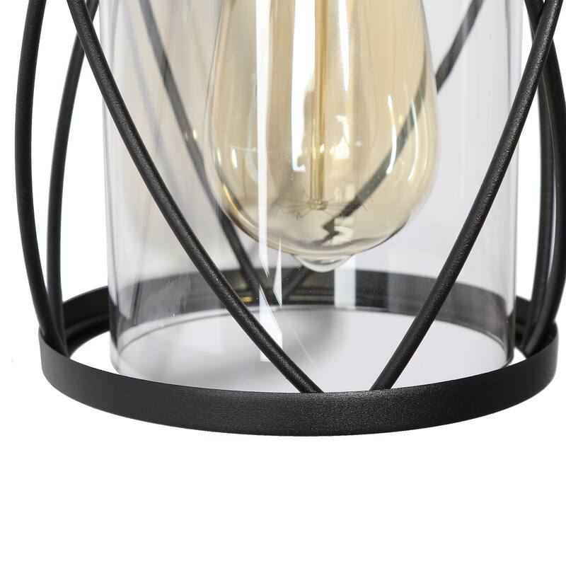 Waterproof Motion Sensor Outdoor Wall Lantern Lights Non-Solar Wall Cage Lamp for Garage Porch Front Door