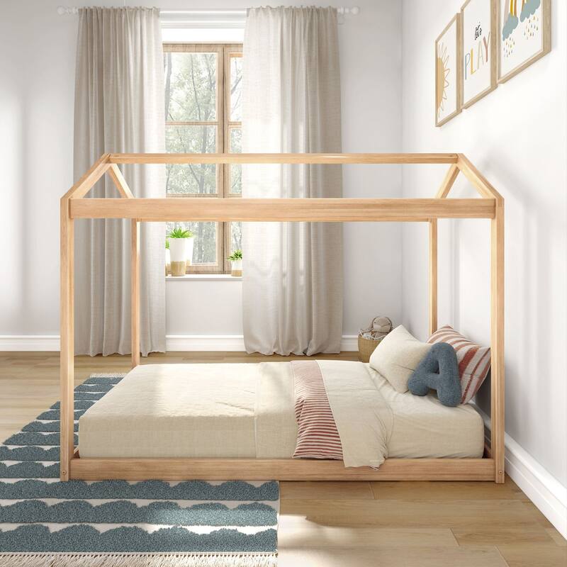 Max and Lily Classic Twin Floor House Bed
