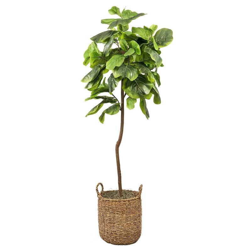 5foot Artificial Fig Tree in Handled Basket Bed Bath & Beyond 39032101