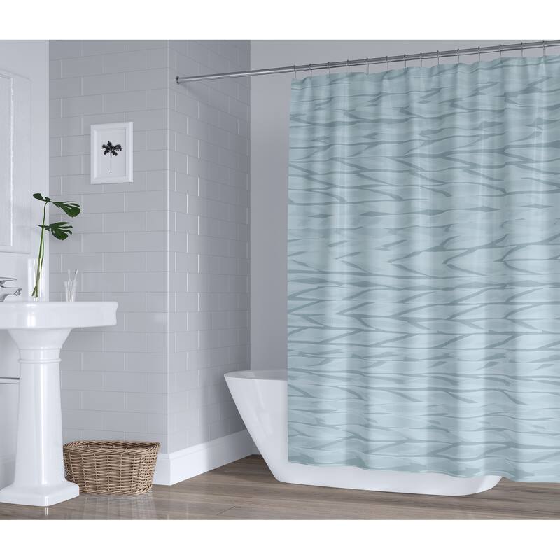 RIDGE LIGHT BLUE Shower Curtain By Kavka Designs Bed Bath & Beyond