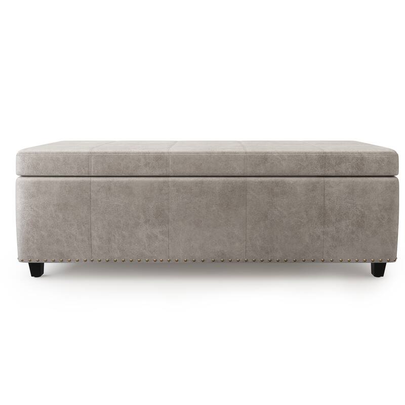WYNDENHALL Stanford Upholstered Storage Ottoman