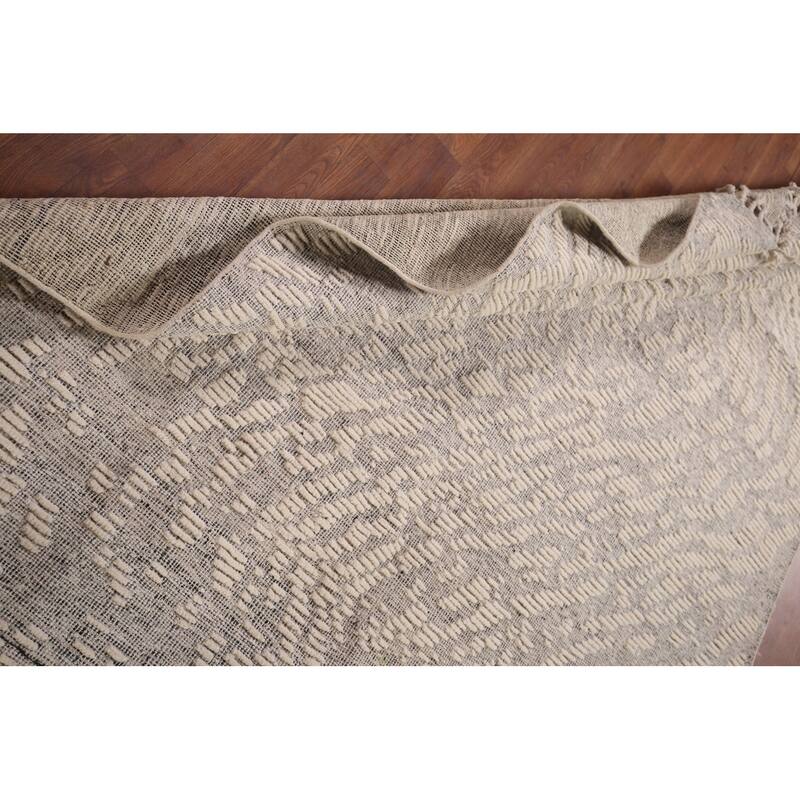 All-Over Abstract Moroccan Area Rug Handmade Wool Carpet - 5'11"x 8'10"